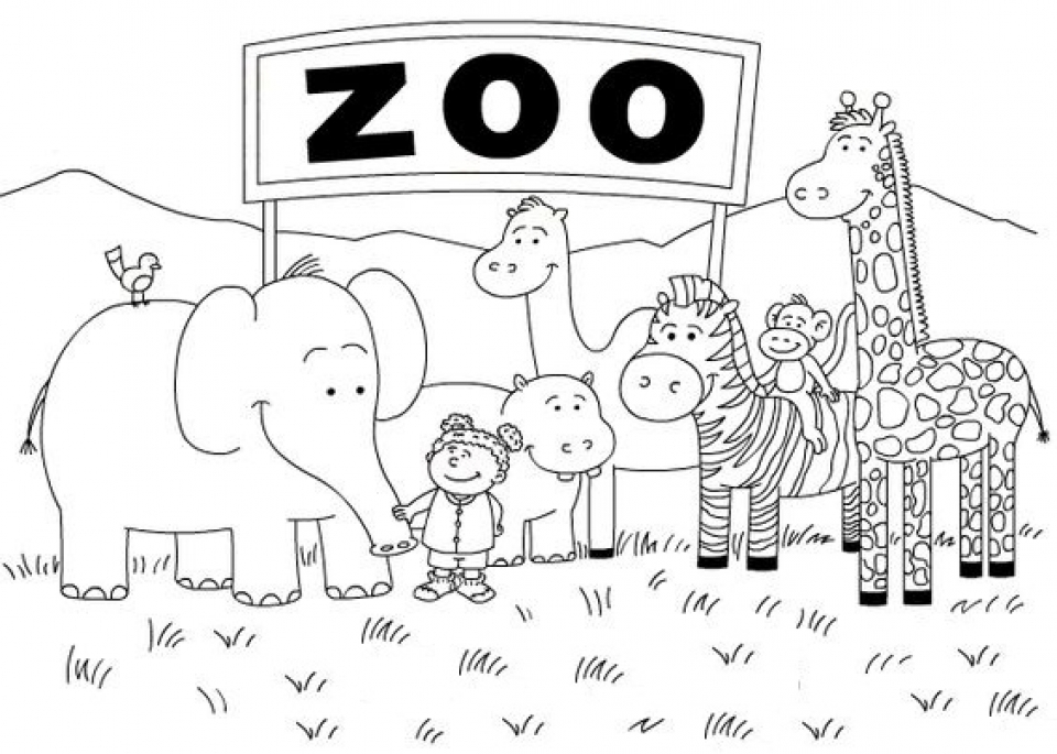 Free Printable Zoo Coloring Pages For Kids