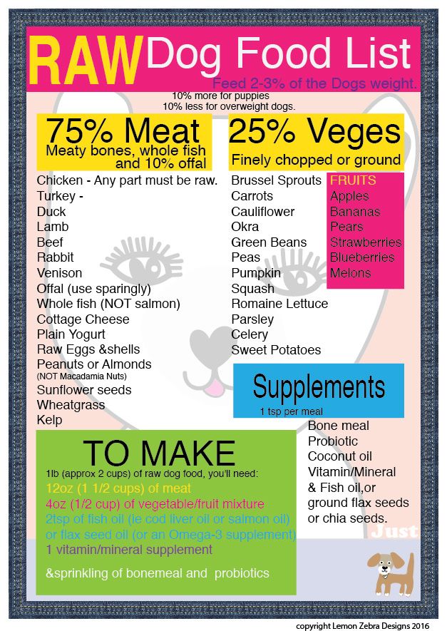 Raw Dog Diet Feeding Guidelines Top Dog Food