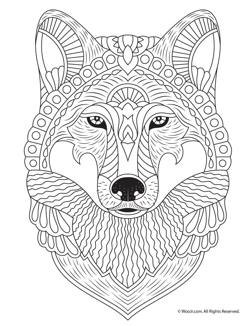 ANIMAL mandalas Coloring pages - Printable Coloring