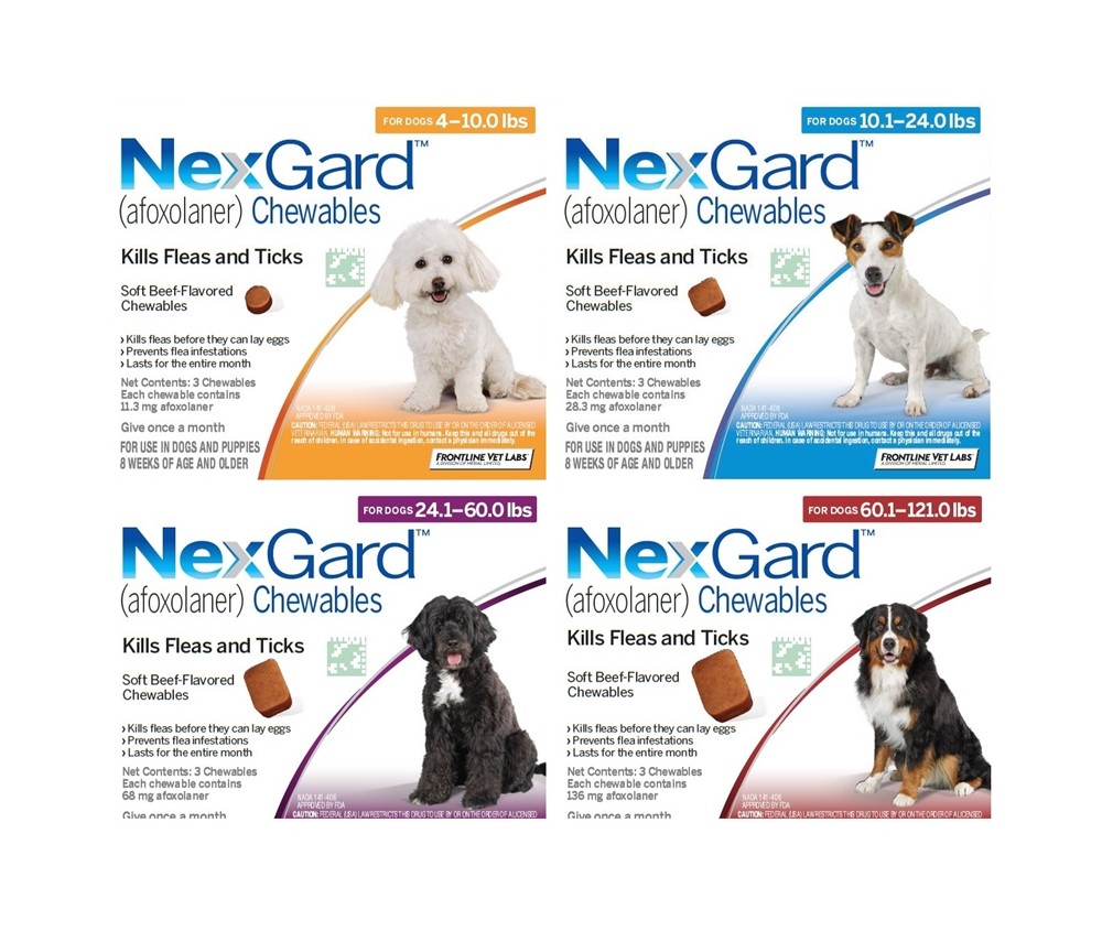 NEXGARD CHEWABLES FOR DOGS 25.1-50 KG